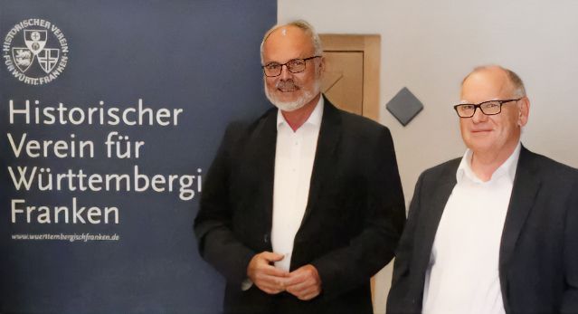 Der Vorsitzende Kurt Wolfgang Schatz (links) mit dem stellvertretenden Vorsitzenden Herbert Kohl (rechts)